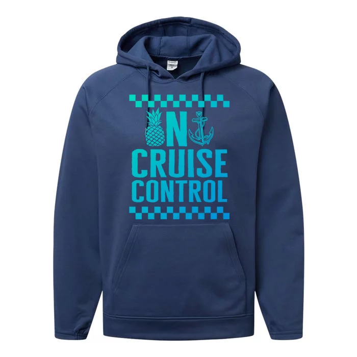 Vacation On Cruise Lover Control Summer Cruise Trip Beach Lo Cool Gift Performance Fleece Hoodie