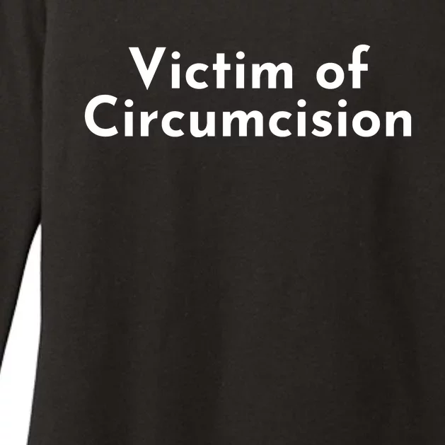 Victim Of Circumcision Funny Womens CVC Long Sleeve Shirt