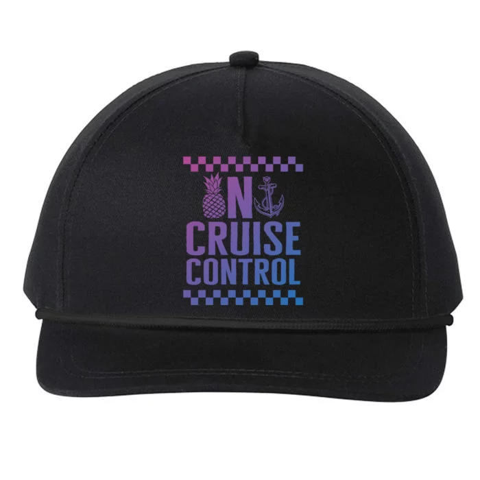 Vacation On Cruise Lover Control Summer Cruise Trip Beach Lo Cool Gift Snapback Five-Panel Rope Hat