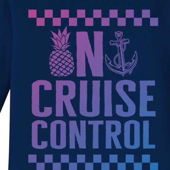 Vacation On Cruise Lover Control Summer Cruise Trip Beach Lo Cool Gift Baby Long Sleeve Bodysuit