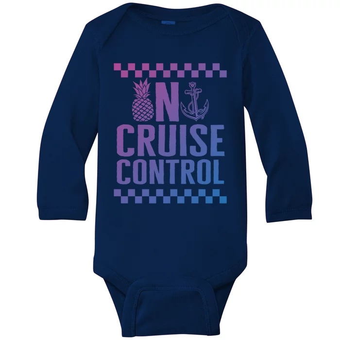 Vacation On Cruise Lover Control Summer Cruise Trip Beach Lo Cool Gift Baby Long Sleeve Bodysuit