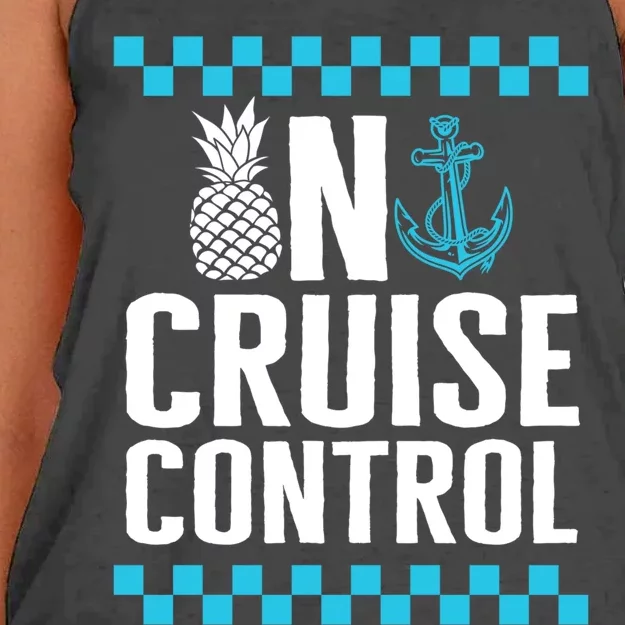 Vacation On Cruise Lover Control Summer Cruise Trip Beach Lo Funny Gift Women's Knotted Racerback Tank