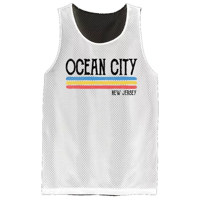 Vintage Ocean City New Jersey Nj Souvenir Gift Mesh Reversible Basketball Jersey Tank