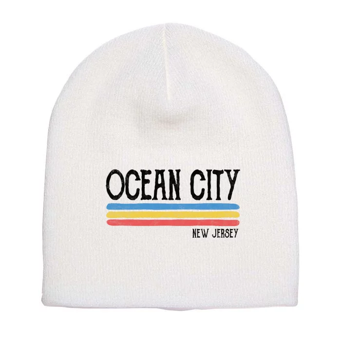 Vintage Ocean City New Jersey Nj Souvenir Gift Short Acrylic Beanie