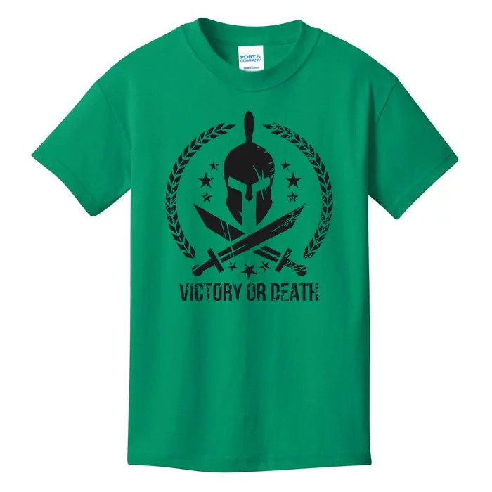 Victory Of Death |Dion Wear Spartan Warrior Kids T-Shirt