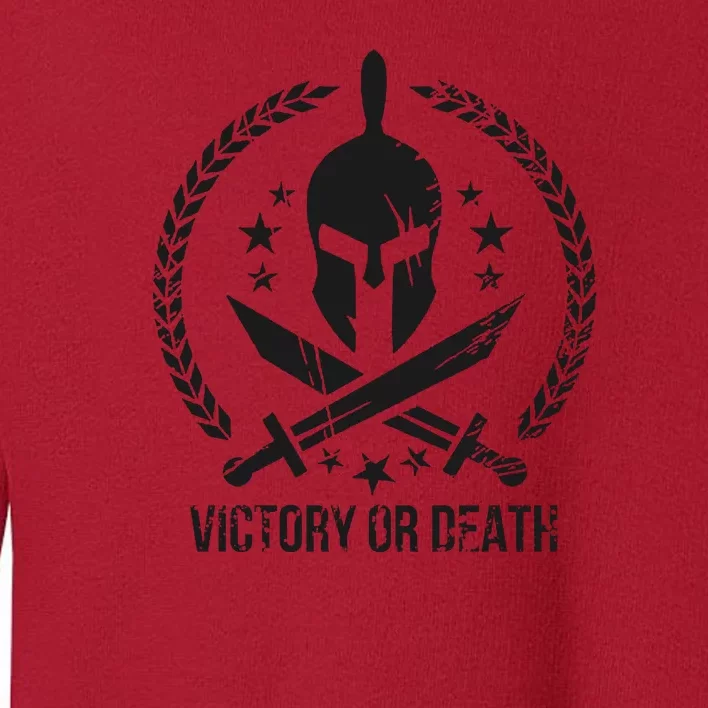 Victory Of Death |Dion Wear Spartan Warrior Toddler Sweatshirt