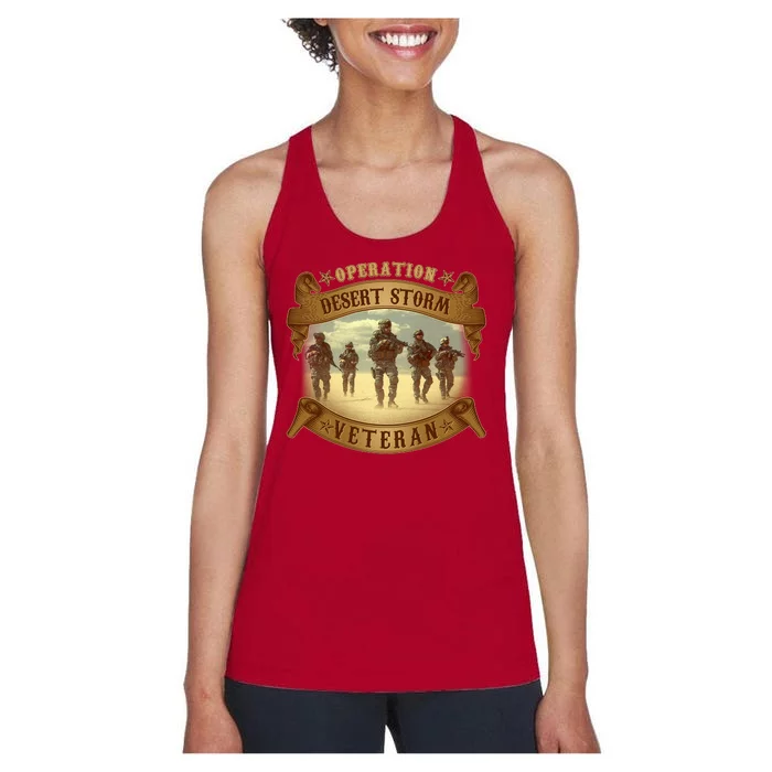 Vintage Operation Desert Storm Veteran Women's Racerback Tank