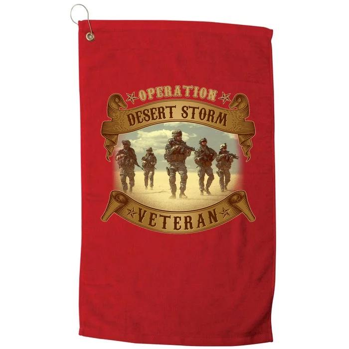 Vintage Operation Desert Storm Veteran Platinum Collection Golf Towel