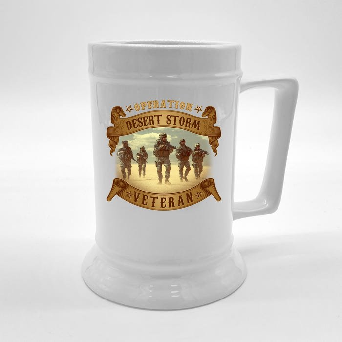 Vintage Operation Desert Storm Veteran Front & Back Beer Stein