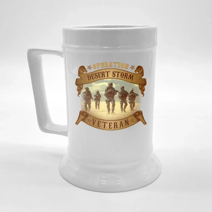 Vintage Operation Desert Storm Veteran Front & Back Beer Stein