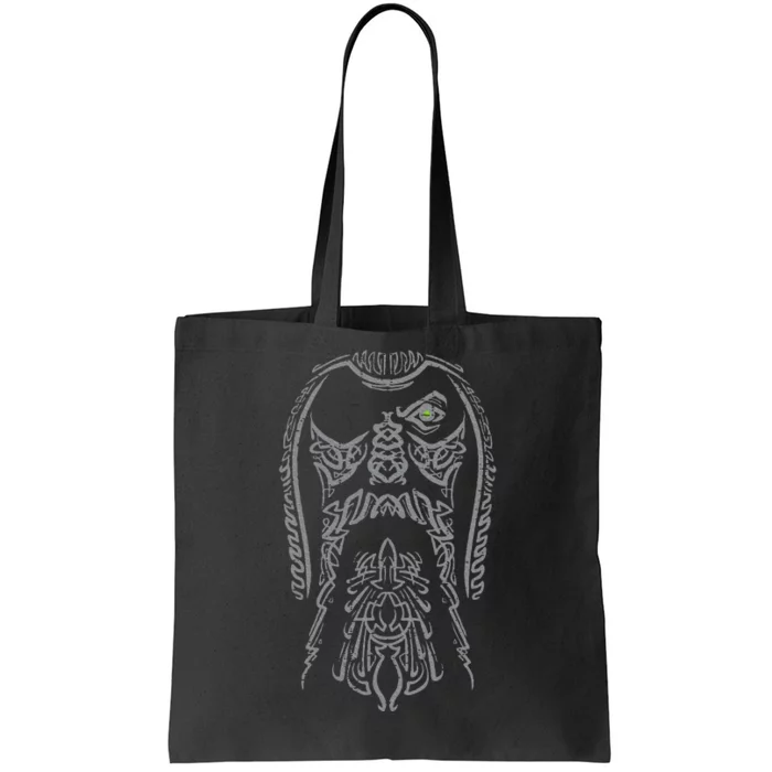 Viking Odin Face Norse Mythology God Tote Bag