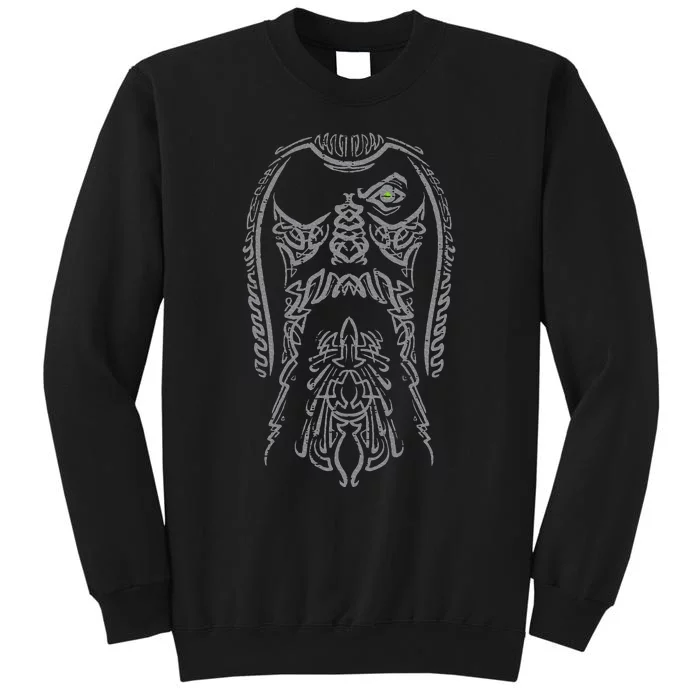 Viking Odin Face Norse Mythology God Tall Sweatshirt