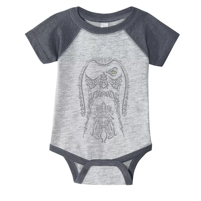 Viking Odin Face Norse Mythology God Infant Baby Jersey Bodysuit