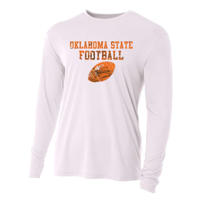 Vintage Oklahoma Football Cooling Performance Long Sleeve Crew