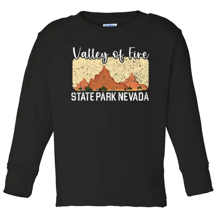 Valley Of Fire State Park Nevada Usa America Nevadans Toddler Long Sleeve Shirt