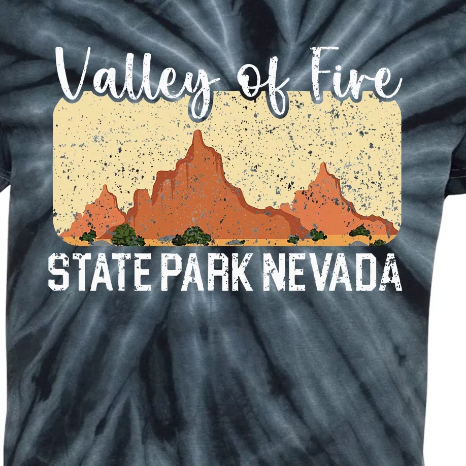 Valley Of Fire State Park Nevada Usa America Nevadans Kids Tie-Dye T-Shirt