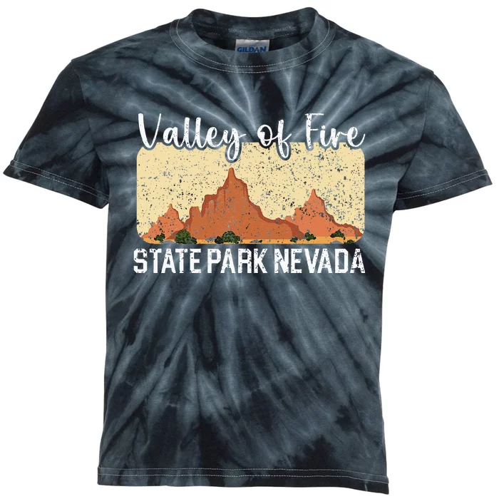 Valley Of Fire State Park Nevada Usa America Nevadans Kids Tie-Dye T-Shirt