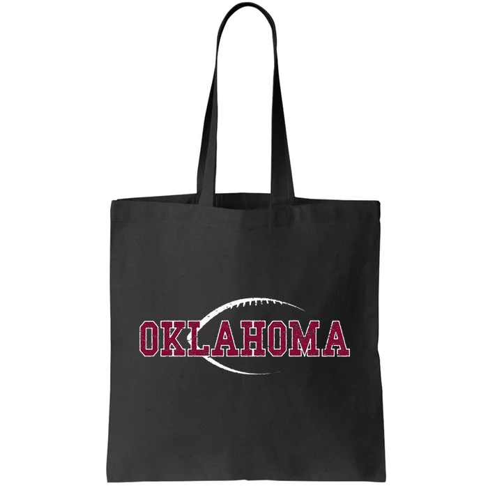 Vintage Oklahoma Football Icon Tote Bag