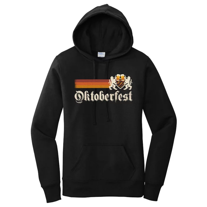 Vintage Oktoberfest German Beer Drinking Festival Women's Pullover Hoodie