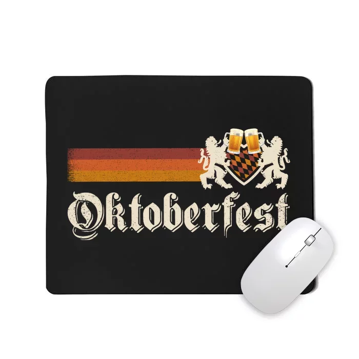 Vintage Oktoberfest German Beer Drinking Festival Mousepad