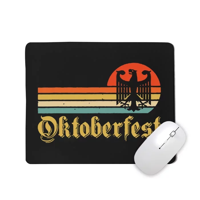 Vintage Oktoberfest German Flag Beer Drinking Mousepad