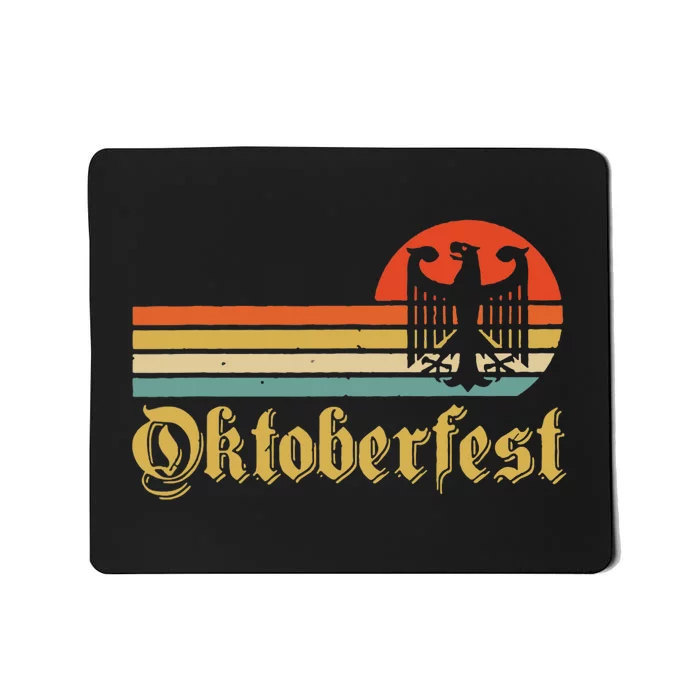 Vintage Oktoberfest German Flag Beer Drinking Mousepad