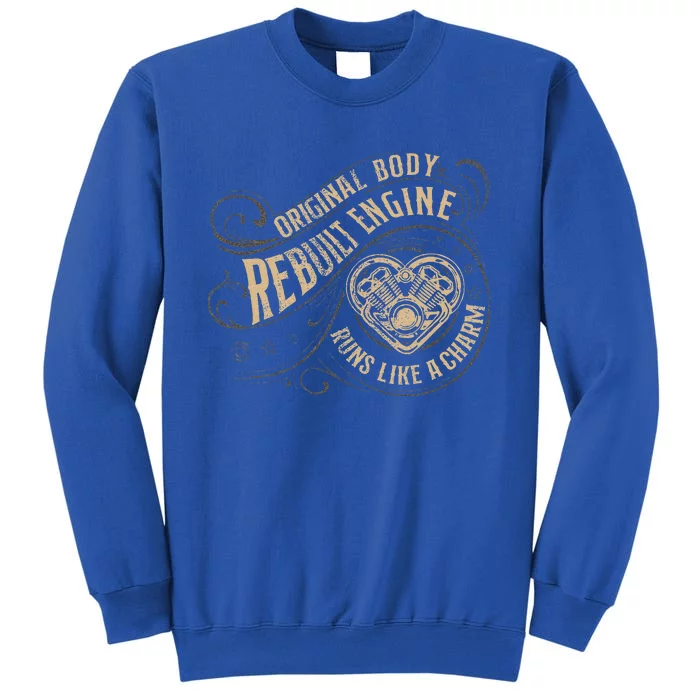 Vintage Open Heart Surgery Recovery Warrior Tall Sweatshirt