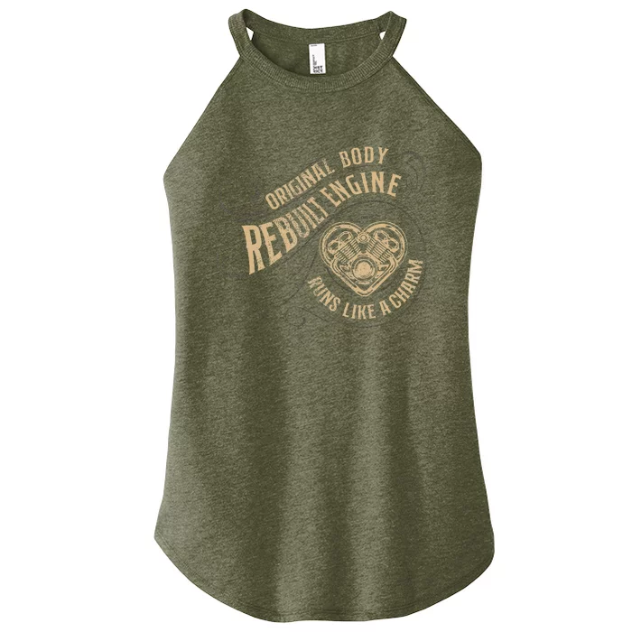 Vintage Open Heart Surgery Recovery Warrior Women’s Perfect Tri Rocker Tank