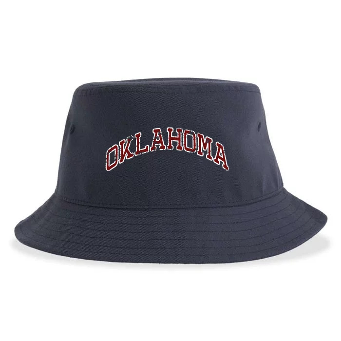 Vintage Oklahoma Home State Old Fashion Sports Fans Sustainable Bucket Hat