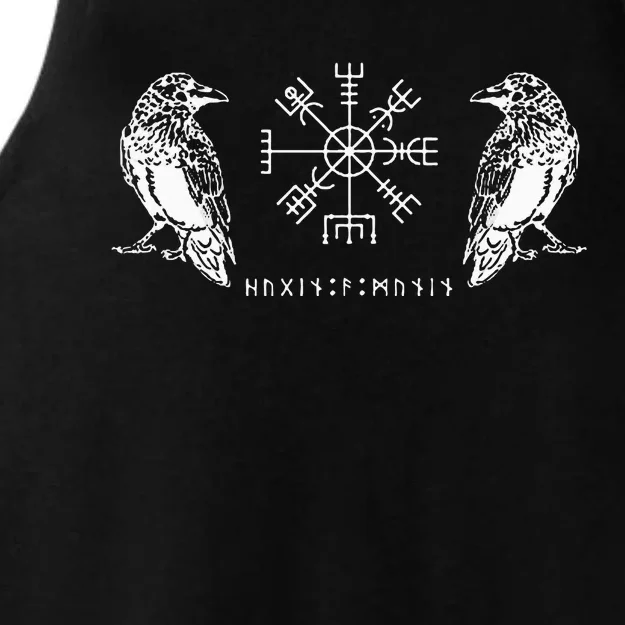 Vegvisir Odins Hugin And Munin Ladies Tri-Blend Wicking Tank