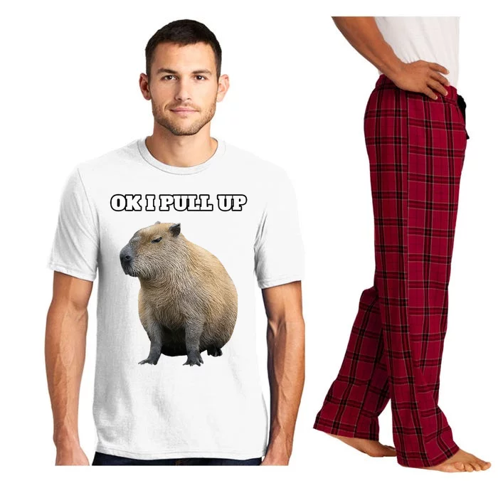 Vintage Ok I Pull Up Capybara Pajama Set