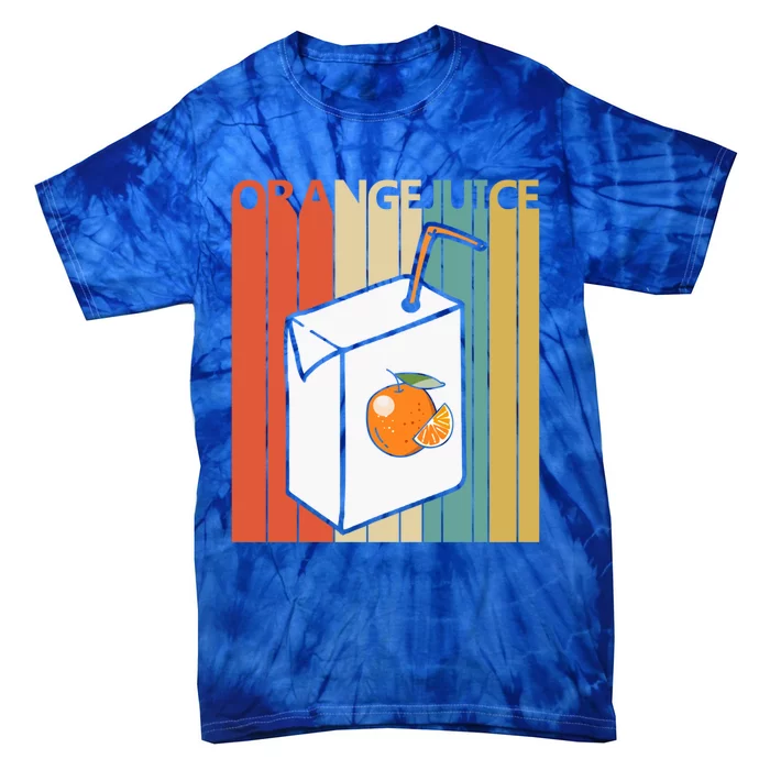 Vintage Orange Juice Gift Tie-Dye T-Shirt