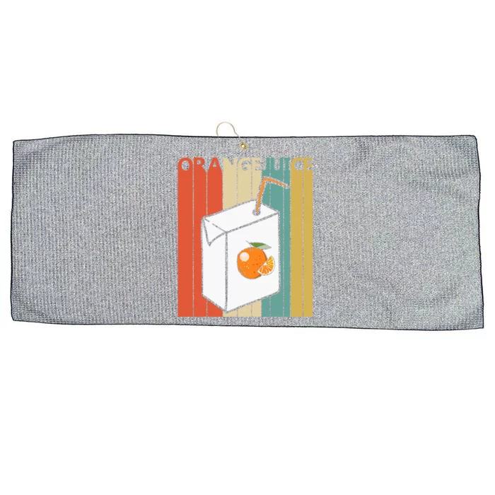 Vintage Orange Juice Gift Large Microfiber Waffle Golf Towel