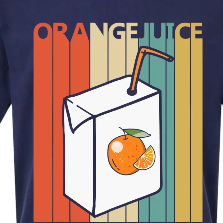 Vintage Orange Juice Gift Sueded Cloud Jersey T-Shirt