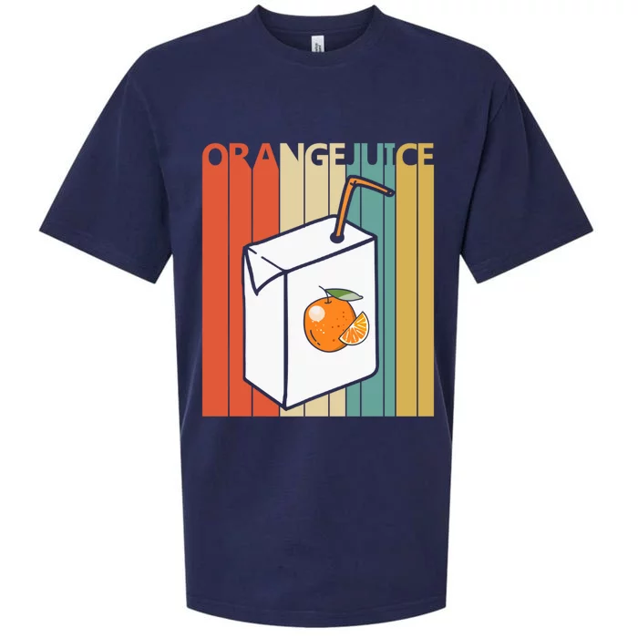 Vintage Orange Juice Gift Sueded Cloud Jersey T-Shirt