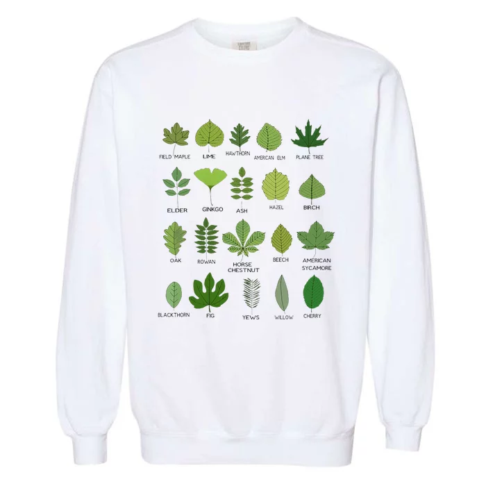 Variety of Leaf Patterns for Nature Enthusiasts Garment-Dyed Sweatshirt