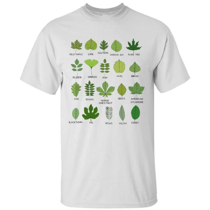 Variety of Leaf Patterns for Nature Enthusiasts Tall T-Shirt