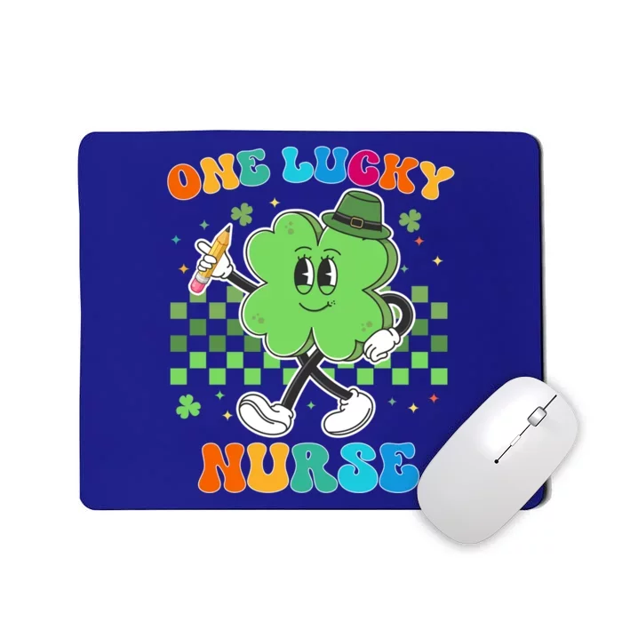 Vintage One Lucky Nurse St Patrick Day School Cute Gift Mousepad