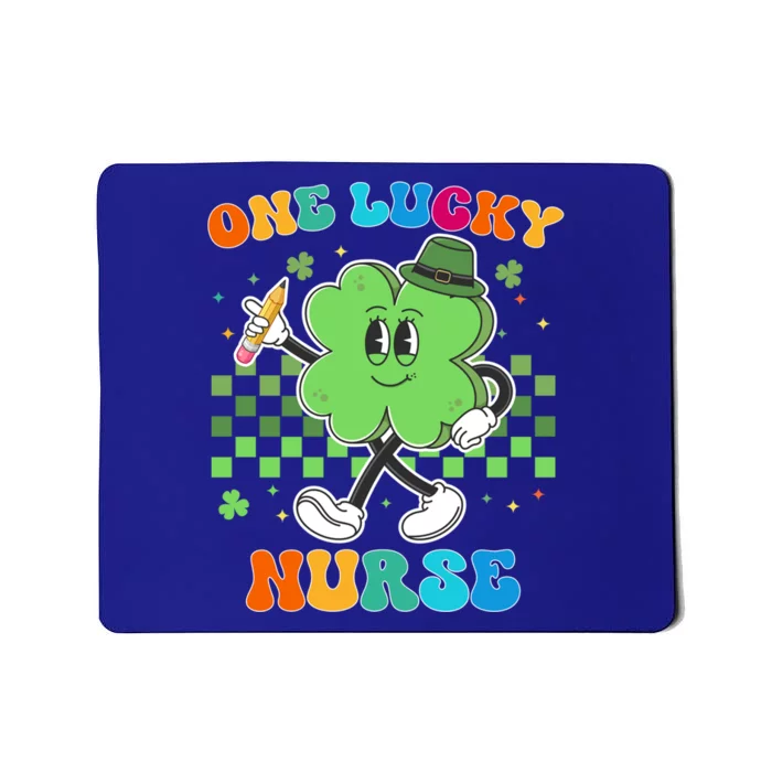 Vintage One Lucky Nurse St Patrick Day School Cute Gift Mousepad