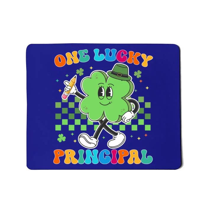 Vintage One Lucky Principal St Patrick Day School Great Gift Mousepad