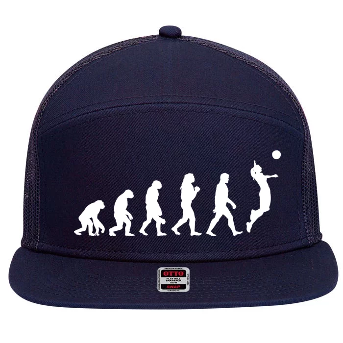 Volleyball Evolution 7 Panel Mesh Trucker Snapback Hat