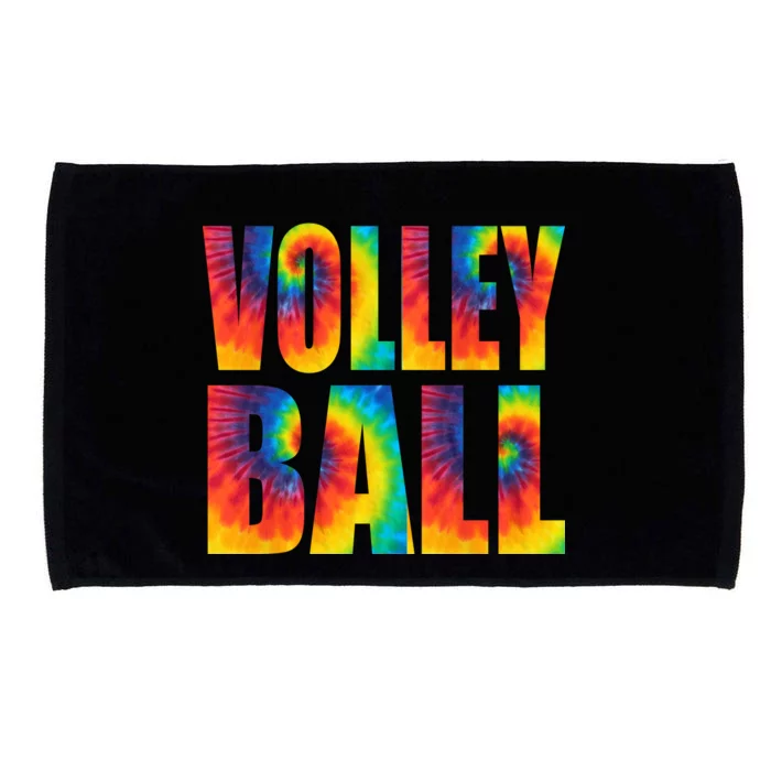 Volleyball Retro Tie Dye Microfiber Hand Towel