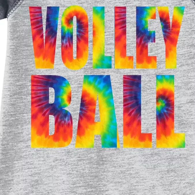 Volleyball Retro Tie Dye Infant Baby Jersey Bodysuit