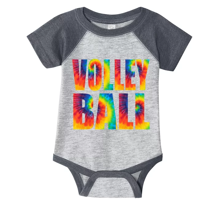 Volleyball Retro Tie Dye Infant Baby Jersey Bodysuit