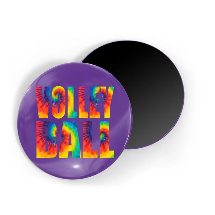 Volleyball Retro Tie Dye Magnet