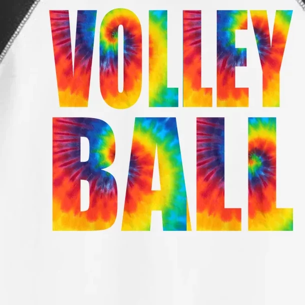 Volleyball Retro Tie Dye Toddler Fine Jersey T-Shirt