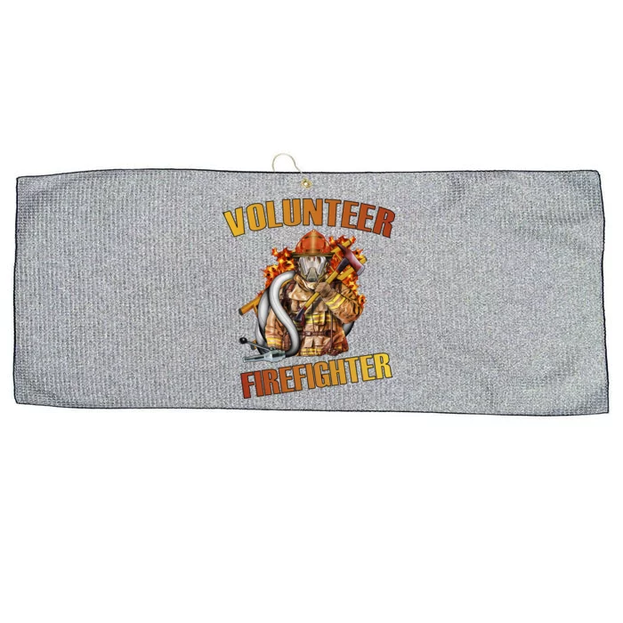 Volunteer Firefighter Large Microfiber Waffle Golf Towel