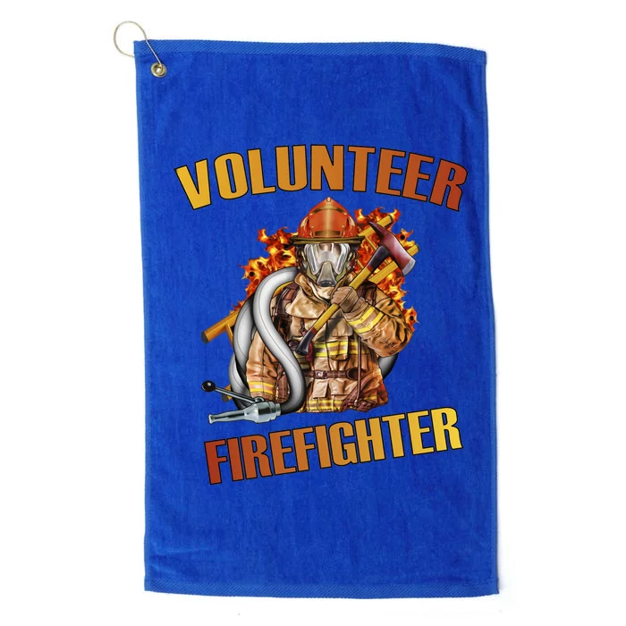 Volunteer Firefighter Platinum Collection Golf Towel