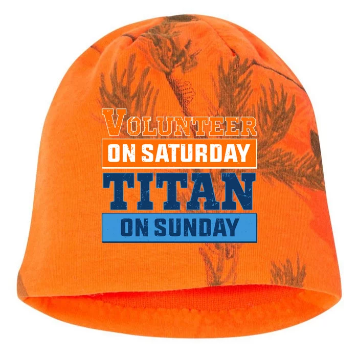 Volunteer On Saturday Titan On Sunday Kati - Camo Knit Beanie