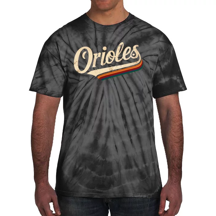 Vintage Orioles Name Retro Throwback Tie-Dye T-Shirt